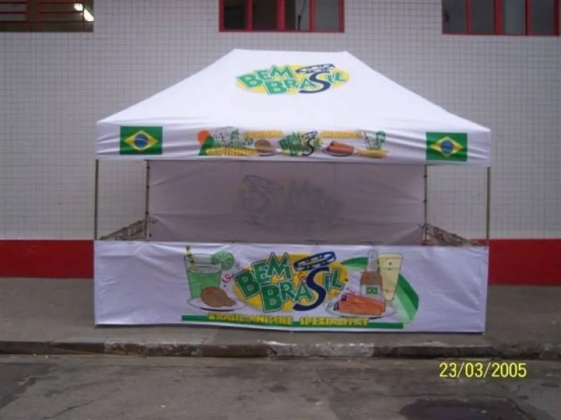 barraca personalizada para evento ao ar livre