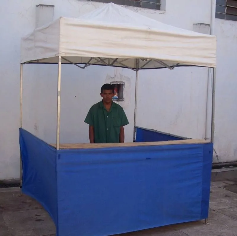 tenda de balcão para feiras gastronômicas