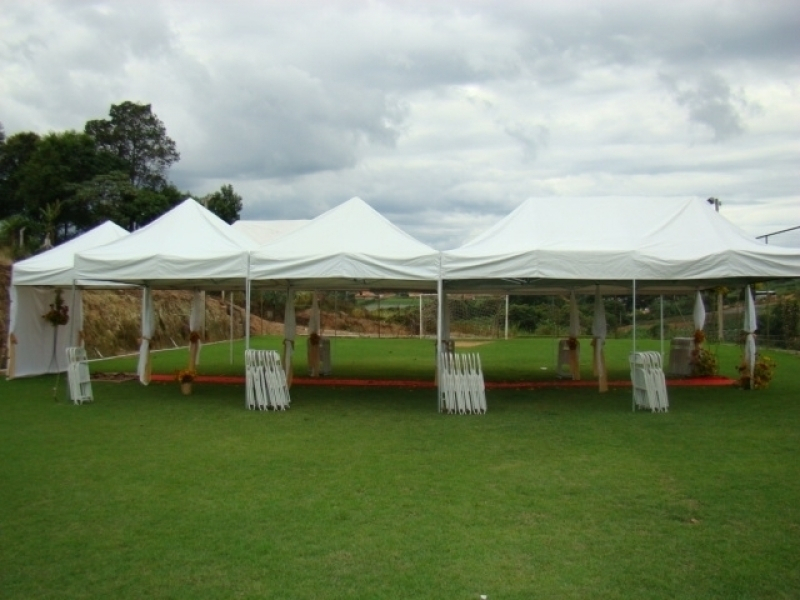 tenda cobertura piramidal